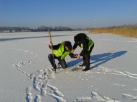 Мониторинг ледовой обстановки на водоёмах Правдинского городского округа